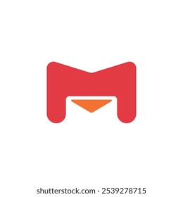 Logotipo de la letra M sobre con fondo en blanco
