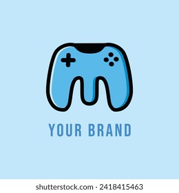 Logo Letter M Game Controller