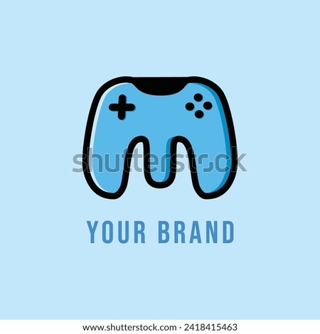 Logo Letter M Game Controller