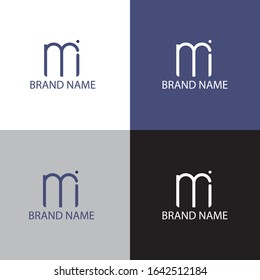 Logo letter M, I, with four different color, match with bussiness or brand for exlusive company