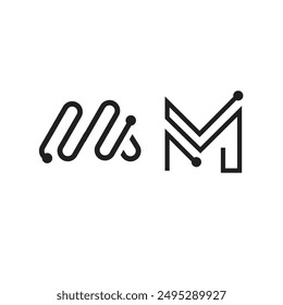 a logo with the letter m on it