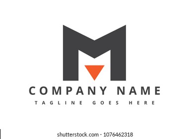 Logo Letter M Simple Flat Stock Vector (Royalty Free) 1076462318 ...