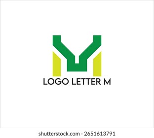 Letra M del logotipo para los negocios modernos Pequeños