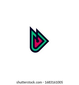 logo letter M with a unique design
