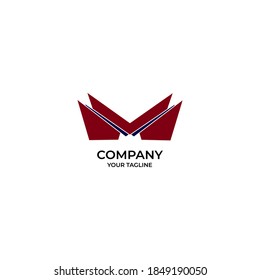 
Logo Buchstaben m oder v Strohdach für alle Arten von Unternehmen
