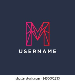Logo Letter M Vector Template Eps.10