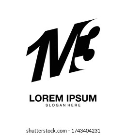 Logo  letter M13 or 13M simple logo concept, identity icon modern 