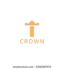 Logo of a letter merged with a crown.