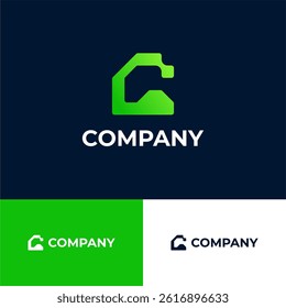 LOGO LETTER MODERN GEOMETRIC DESIGN TEMPLATE
