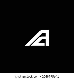 Letra con logotipo Una sencilla y moderna perfecta para su marca, limpia, comercial, geométrica, uniq, lujoso y memorable