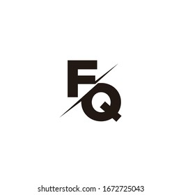 Logo Letter Monogram Slash mit Vorlage für moderne Logo-Designs auf schwarz-weißem Hintergrund
