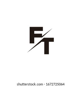 Logotipo Carta Monograma con diseño de logotipo moderno en color negro y fondo blanco