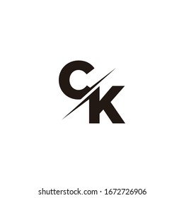 Logotipo Carta Monograma con diseño de logotipo moderno en color negro y fondo blanco