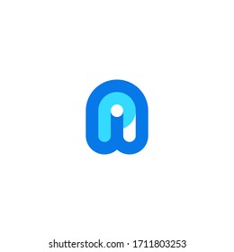 logo letter N dan P with a unique design