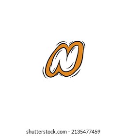 Logo letter N design Bubble vector for business