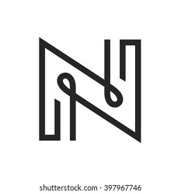 Logo For Letter N. Design Concept