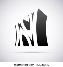 Logo for letter N. Design template