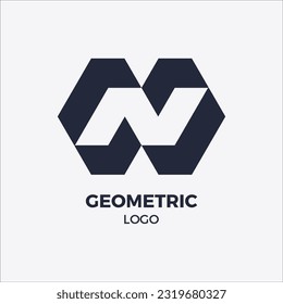 logo letter N Geometric Monogram with unique designs