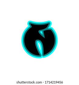 logo letter N multilevel monogram with a white background