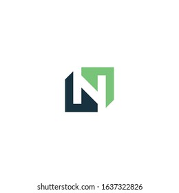 logo letter N is a simple monogram design