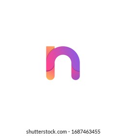 logo letter N with a unique design