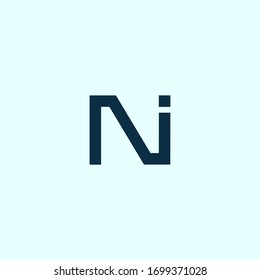 logo letter N and I with a unique design