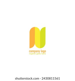 logo letter N  with unique designs Letter N logo icon design template elements.