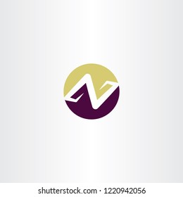 logo letter n or z icon vector symbol 