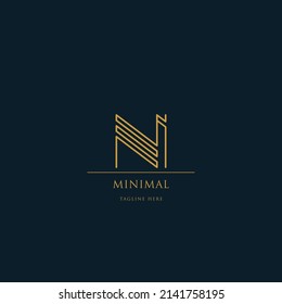 logo letter NI with unique designs