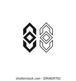 logo letter n+o+u simple modern