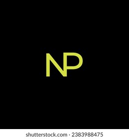 logo letter NP with unique designs, Alphabet Letters PN or NP Abstract Icon Logo, NP initials monogram letter text alphabet logo, Initial Letter NP Logo Design Vector Template.