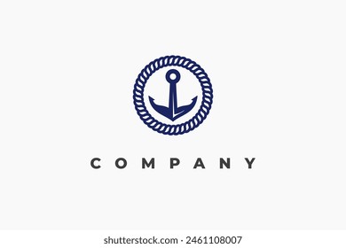 logo letter o anchor business