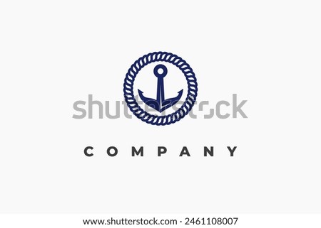 logo letter o anchor business