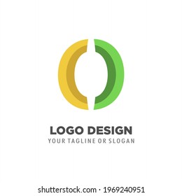 Diseño de la letra O del logotipo, elegante vector de icono del logotipo O inicial. diseño de logotipo creativo.