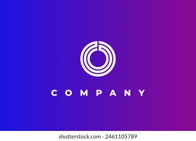 logo letter o monogram modern business