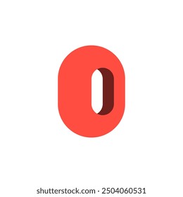 Logo Buchstabe o Vektorsymbol Symbol Design