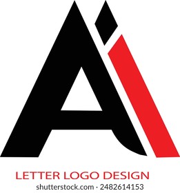 Logo letter A on white background