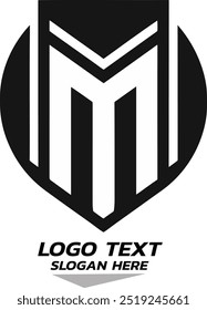 Logo-Buchstabe auf weißem Hintergrund 