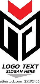 Letra del logotipo sobre fondo blanco 