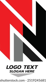 letra do logotipo no plano de fundo branco 
