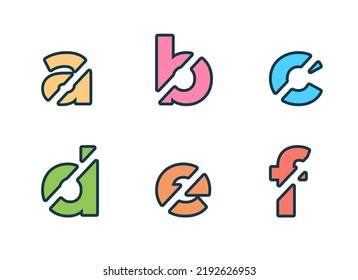Logo of Letter with outline style