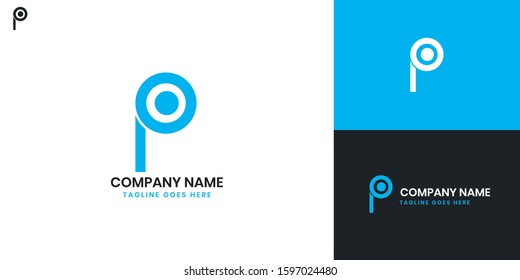 Logo Letter P - All elements on this template are editable with vector software.