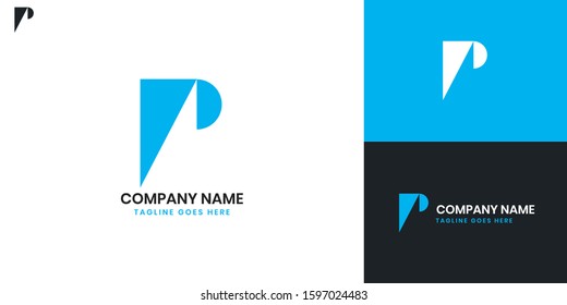 Logo Letter P - All elements on this template are editable with vector software.