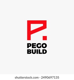 Logo Letter P Building and Architecture. Logo Design for your business