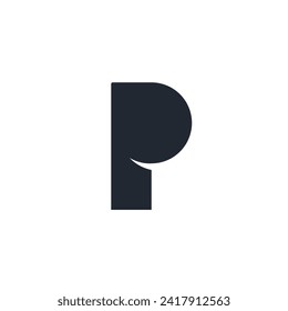 Logo letter P design template element