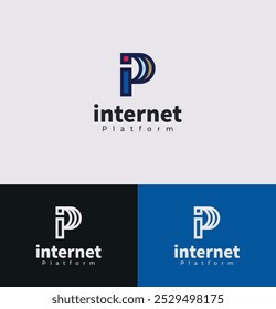 El logotipo de las letras I y p es la IP, para Internet y las empresas receptoras