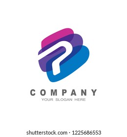 logo letter p, letter P question mark logo icon design template elements