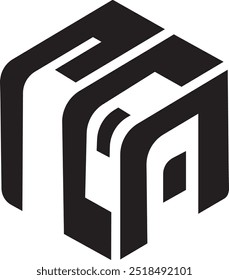 Logo letter P and A template design