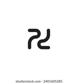 Logo letter PD with blank background