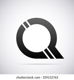 Logo for letter Q